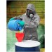 LAKELAND CHEMMAX3, CT3S428E, COVERALL ATTACHED HOOD, SZ: LARGE, GREY, Impa Code: 330978 COMPLETE CHEMICAL PROTECTION SUIT