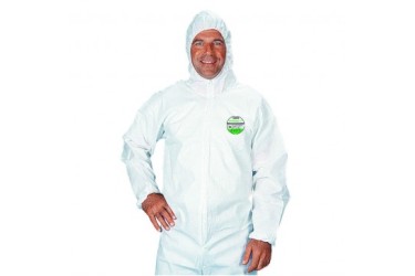 LAKELAND SAFEGARD GP, ESGP528W, COVERALL, WHITE, SZ:  LARGE