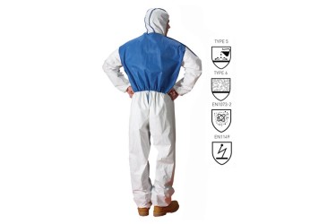 LAKELAND MICROMAX NS COOL SUIT, AMNC428E, COOL SUIT COVERALL,SZ: X-LARGE, WHITE