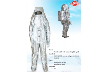 RS, ALUMINIZED FIREMAN SUIT, RSX-F, EC-MED APPROVED, EN469