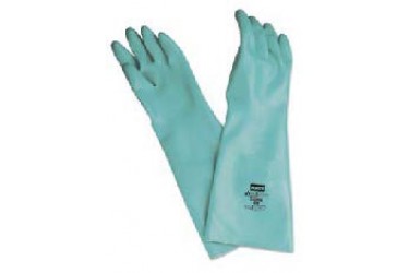 HONEYWELL, NITRILE GLOVES, 18"/25MIL, LA258G/9