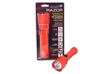 BRIGHTSTAR 60102 RAZOR LED FLASHLIGHT, UL, 125 LUMENS, ORANGE