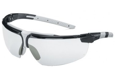 UVEX, 9190-280, i-3 CLEAR, BLACK/LIGHT GREY