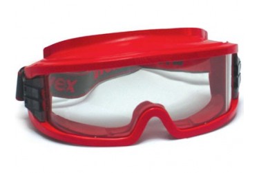 UVEX, 9301-603 ULTRAVISION GOGGLES, RED, GASTIGHT, PC CLEAR