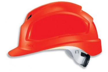 UVEX, PHEOS B-WR, LONG BRIM, VENTED, SAFETY HELMET, RED, 9772 339